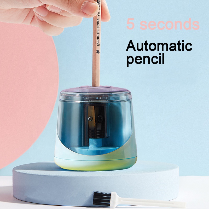 Heavy-duty Easy To Operate Rechargeable Usb Dual Power Student Automatic Electric Pencil Sharpener