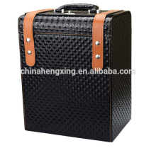 HX-BL132 The wholesale leather display presentation wine case