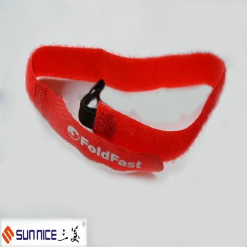 Color Hook and Loop Strap with Plastic Buckle