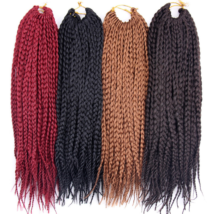 14inch box braids 22 strands/pack crochet synthetic hair extension wholesale