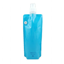 Customized reusable bottle-shaped plastic standing-up bag