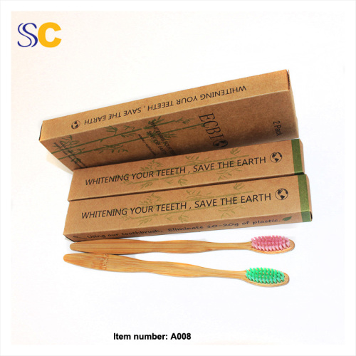 New Design 100% Bamboo Charcoal Toothbrush