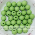 Frosted round acrylic beads solid colors for decoration