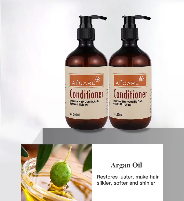 Moisturizing Hair Restoration Natural Organic Moroccan Argan Oil Shampoo &Conditioner