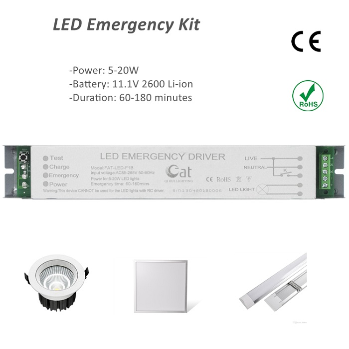 T8 T5 lights emergency power supply