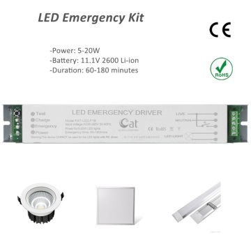 T8 T5 Luces Fuente de alimentación de emergencia