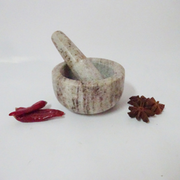 Grass white jade Marble Herb Grinder Martar