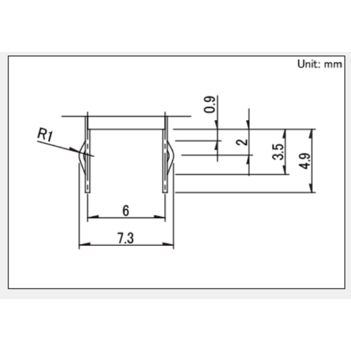 Spun series push switch