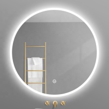 Round 60x60cm Modern Smart IP44 LED Illuminated Bathroom Mirror | Circular LED Wall Mounted Back Lit Mirror
