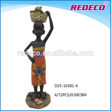 Polyresin african dolls