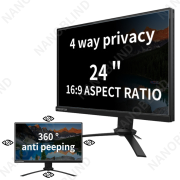 NANOBLIND Privacy Guard: 24 Inch Monitor Privacy Screen Protector - Anti-Scratch & Anti-Spy
