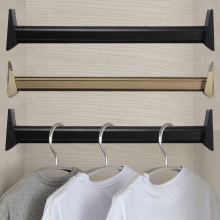 Aluminum Alloy Wardrobe Hanging Rail for Clothes Closet Fittings