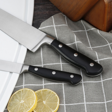 6 pcs stainless steel knife set with sharpener