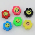 Kawaii Flower Polymer Clay Charms Sunflower 3D Beads για DIY Craft Home Decor Αξεσουάρ μαλλιών