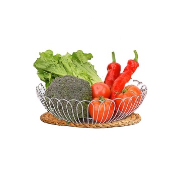 Modern Stainless Steel Metal Wire Fruit Storage Basket