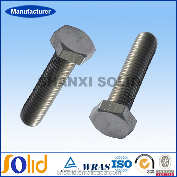 304/316 Stainless Steel High Quality M36 Hexagon Bolts