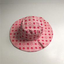 Cappello floppy in cotone pieno di stampa a stella