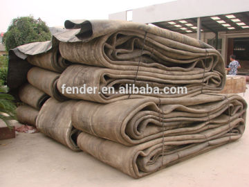 High performance ship launching airbags with long service life