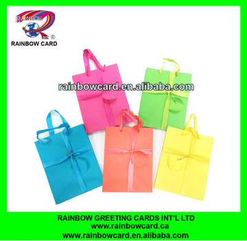 2015 plain solid color printing paper bag