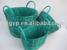 Maize skin storage basket