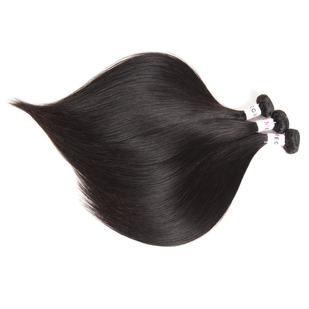 MEGALOOK 9A 10A Hair Bundles Straight Unprocessed Malaysian And Brazilian All Length Available Dropshipping Cuticle Aligned Hair