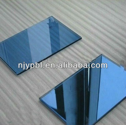 dark blue reflective glass