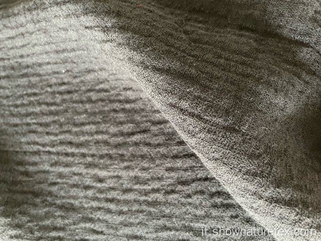 tessuto jacquard in lino di cotone