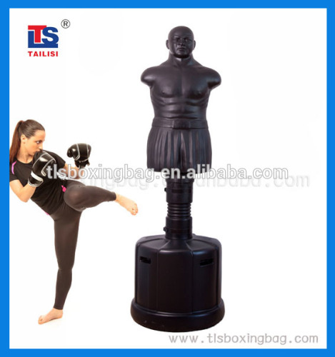 2015 New Product Fitness Equipment Fashional Heavy Black Boxing Man Free Standing Punch Man