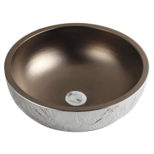 Sanitary Ware Luxury Silver Countertop Ceramic Wash Basin