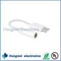 USB masculino del PVC al adaptador del gato audio de 3.5mm Cable del USB para iPhone7 / 6/5