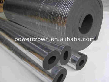 foil faced natural foam rubber roll material rubber foam roll with aluminium foil facing