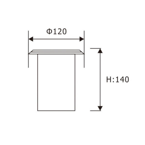 LEDER বৃত্তাকার আকার IP65 3W LED অন্তর্নিহিত আলো