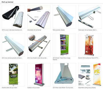 aluminum roll up banner display stand