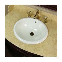 Sunny Beige Marble Vanity Tops with Curve Edges