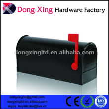 Standard American mail Postbox with flag