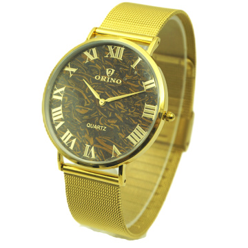 Ultra Thin Stone Dial For Couple Wrist Watch