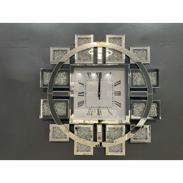 Horloge murale de bricolage en verre