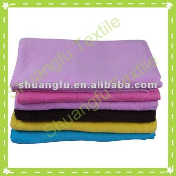 100% cotton solid color thin cotton bath towel