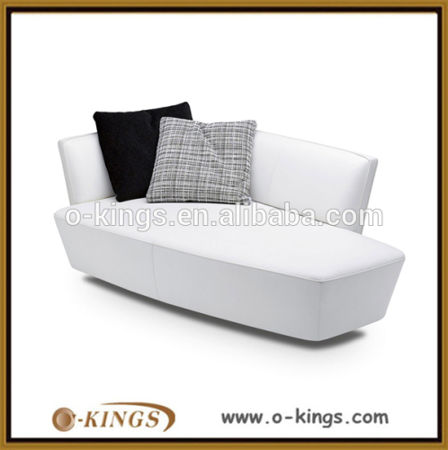 Hotel white modern leisure sofa,chaise longue