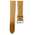 Top grain Cowhide leather wood pattern watch strap