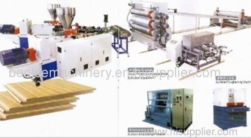 Wood Plastic Composite Plate Extrusion Machine 