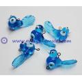 Blue evil eye charm bird pendants wholesale