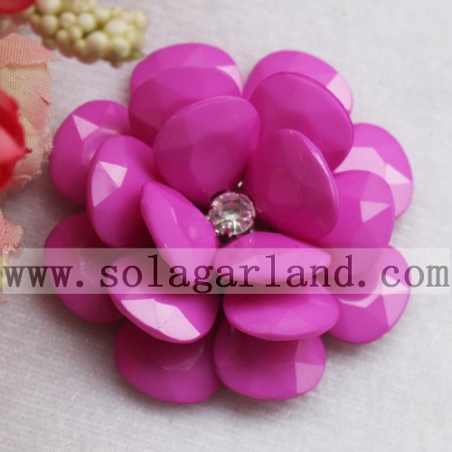 54 MM Acrilico Opaco Grande Fiore Perline Fancy Bead Blossom