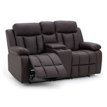 XIHAO American Style Double Cup Holders Reclining Leather Sofa