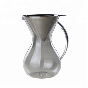 Glass Coffee Maker Hand Drip Pot With Handle