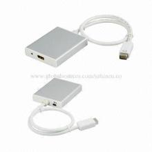 Mini DVI + USB Audio to DisplayPort Adapters, Support USB Audio 2-channel Input