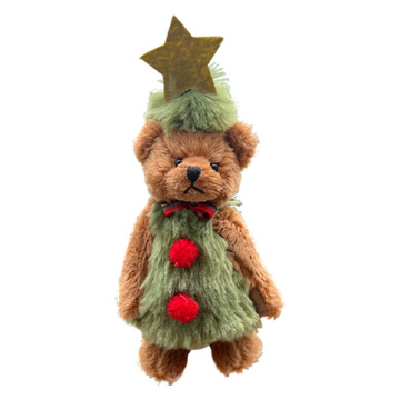 Green Tree Bear Christmas Decoration Supplies