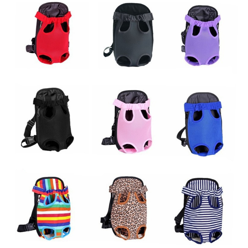 Adjustable Hands-Free Dog Safety Travel Chest Backpack