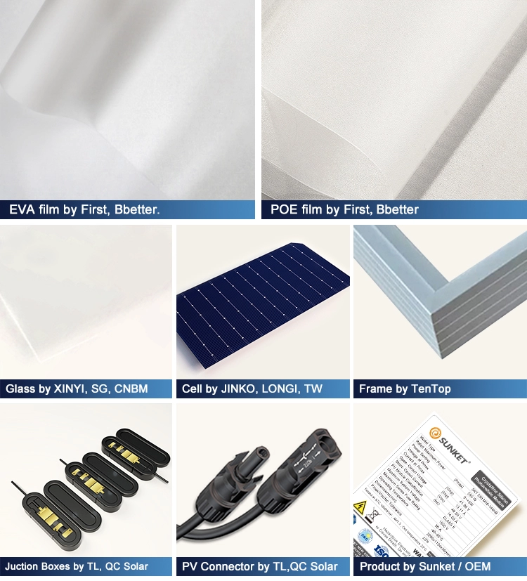 Panel solar mono de medio corte 550w 550w half cut mono solar panel