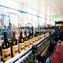 red wine bottling line
